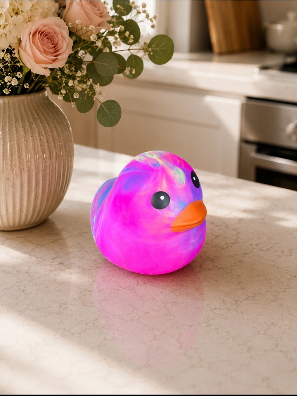 Sunny Days JUMBO Squeezy Neon Tie Dye Squishy Duck